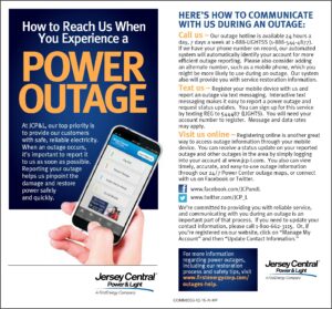 Jcpl Power Outage Map