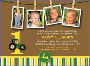 John Deere Birthday Invitations