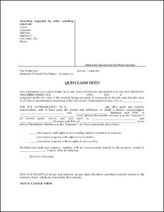 Joint Tenancy Grant Deed Form