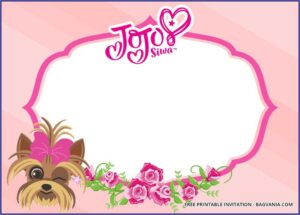 Jojo Siwa Invitations Templates