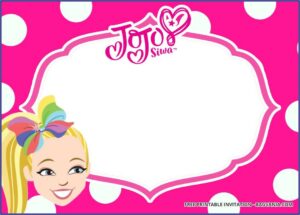 Jojo Siwa Invitations Templates Free