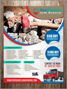 Junk Removal Flyer Template