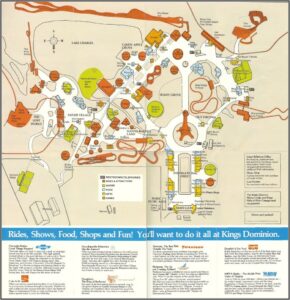 Kings Dominion Map Va