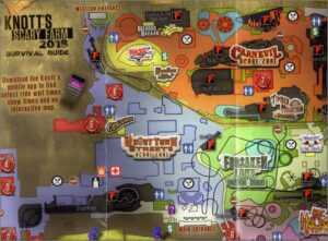 Knott's Berry Farm Park Map 2019