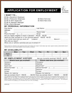 Kohls Employment Application Form Online