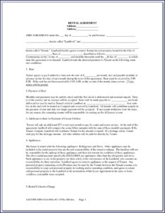 Landlord Rental Agreement Template Uk