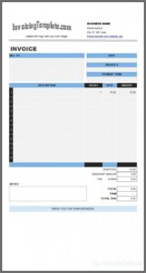 Landscape Invoice Template Download