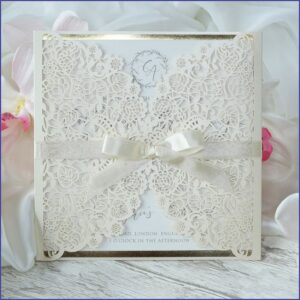 Laser Cut Gatefold Wedding Invitations