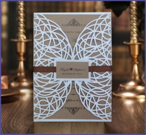 Laser Cut Invitation Wrap