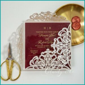 Laser Cut Pocket Wedding Invitations