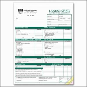 Lawn Care Agreement Template