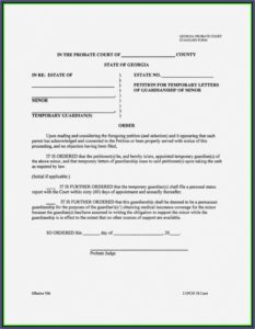 Legal Guardianship Forms Ohio