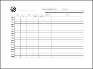 Maintenance Log Template Word