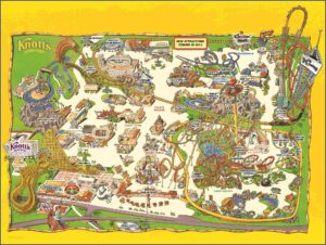 Map Of Knott's Berry Farm Buena Park