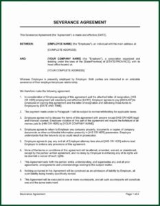 Marital Separation Agreement Form Nc