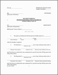 Marital Settlement Agreement Template New Jersey