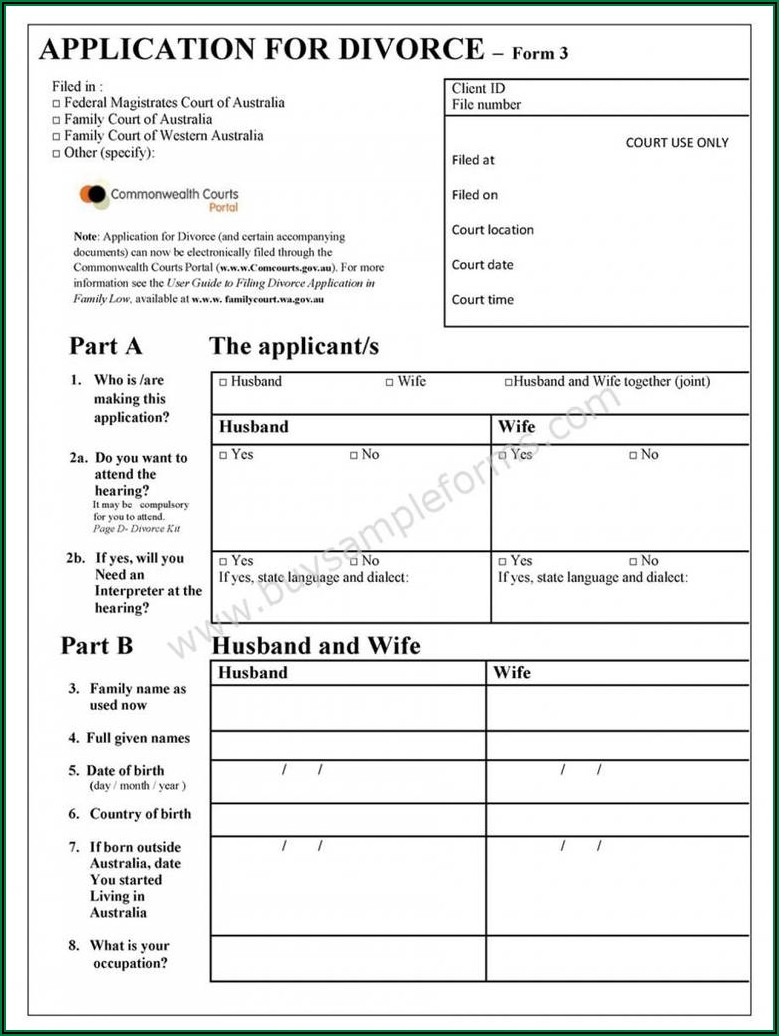Marriage Separation Agreement Sample