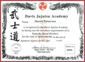 Martial Arts School Contract Template
