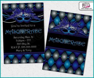 Masquerade Sweet 16 Invitations