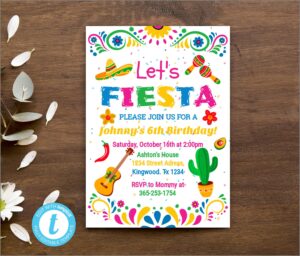Mexican Birthday Invite Template