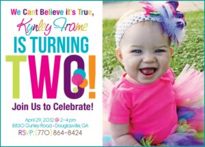 Mickey Mouse 2nd Birthday Party Invitations