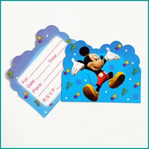 Mickey Mouse Birthday Invitation Card