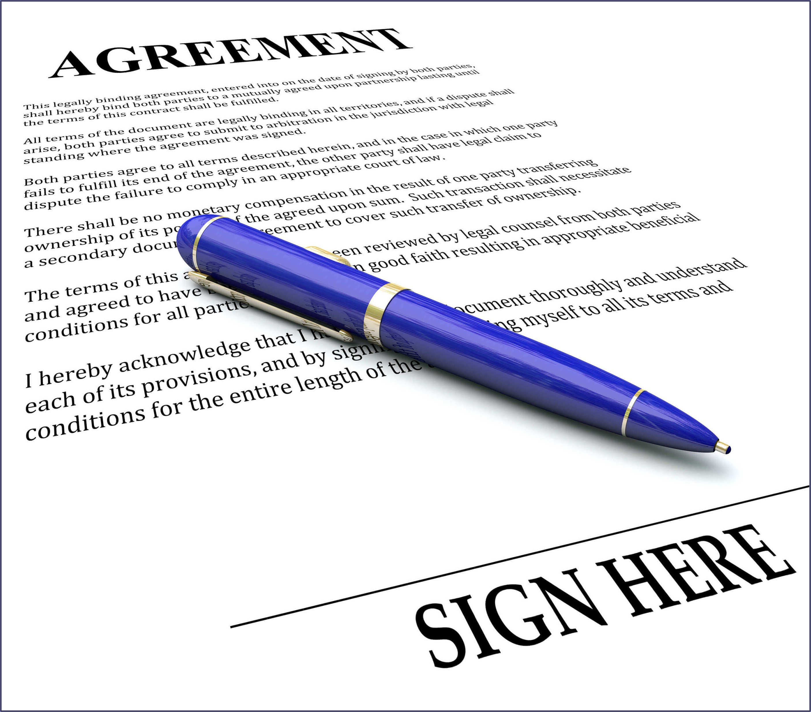 Motor Accident Private Settlement Agreement Form