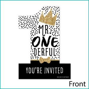 Mr Onederful Birthday Invitations