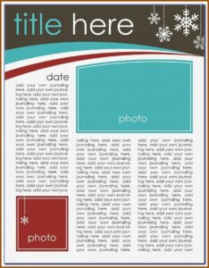 Ms Publisher Newsletter Templates Free