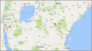 Mt Kilimanjaro Physical Map