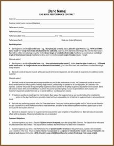 Music Investor Contract Template