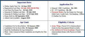 Nda Online Form 2020 Sarkari Result