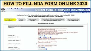 Nda Online Form 2021