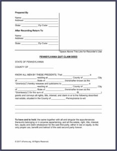 New Mexico Quit Claim Deed Form