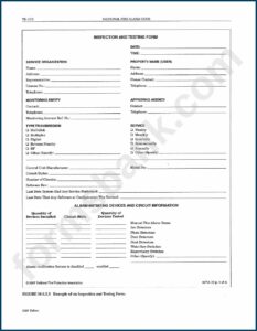 Nfpa 72 Fire Inspection Forms