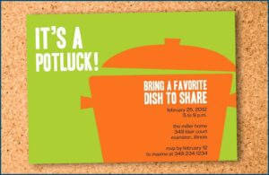 Office Potluck Invitation Wording Samples