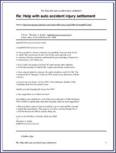 Ontario Car Accident Private Settlement Form