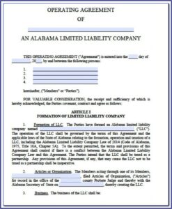 Operating Agreement Llc Virginia Template