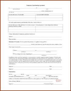 Parental Guardianship Form