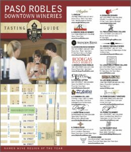 Paso Robles Downtown Wineries Map