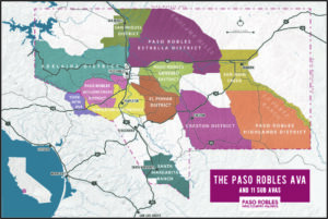 Paso Robles Westside Wineries Map