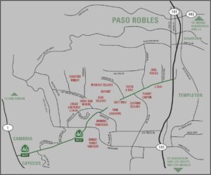 Paso Robles Wine Map