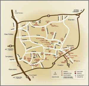 Paso Robles Winery Map Printable