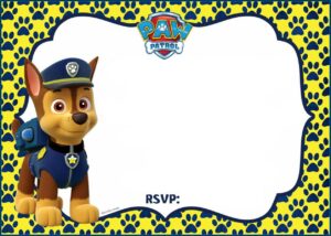 Paw Patrol Printable Invitations Template