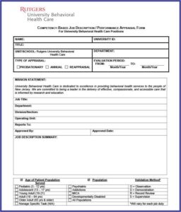 Performance Appraisal Templates Word