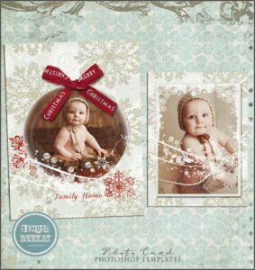Photoshop Christmas Card Templates For Photographers