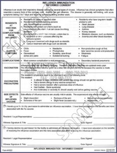 Pneumococcal Immunization Consent Form