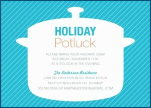 Potluck Invitation Wording Samples