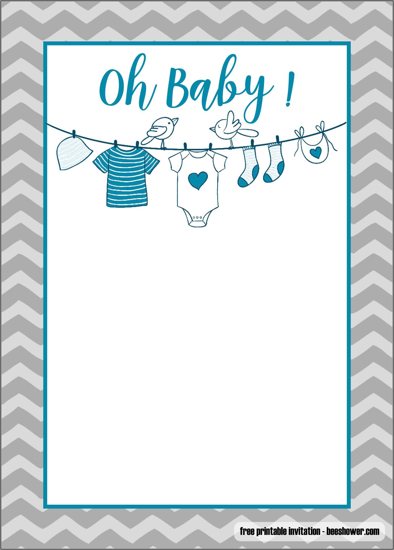 Printable Baby Shower Invitations Templates Free