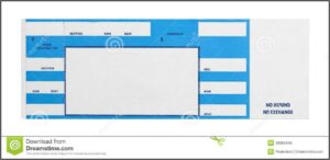 Printable Blank Concert Ticket Template